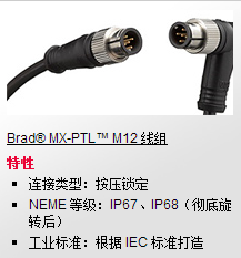 Brad MX-PTL  M12 线组